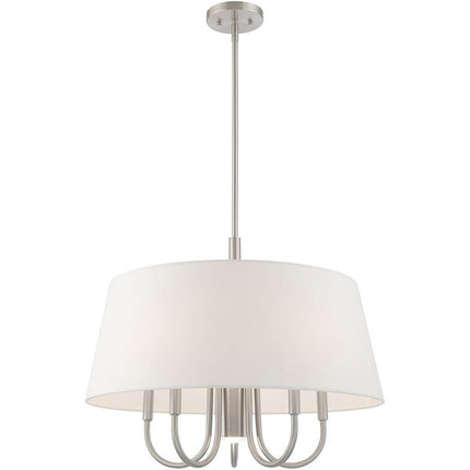 Six Light Dimmable Chandelier With Shades