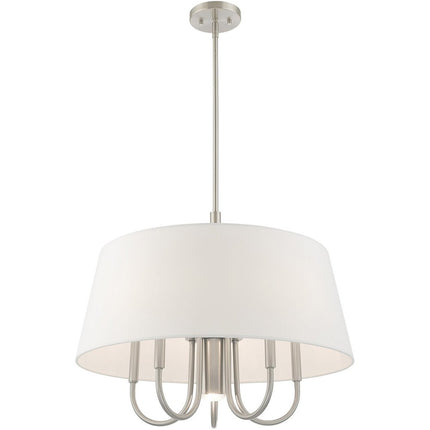 Six Light Dimmable Chandelier With Shades