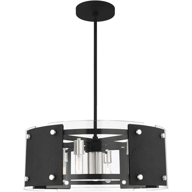Seven Light Dimmable Chandelier With Shades