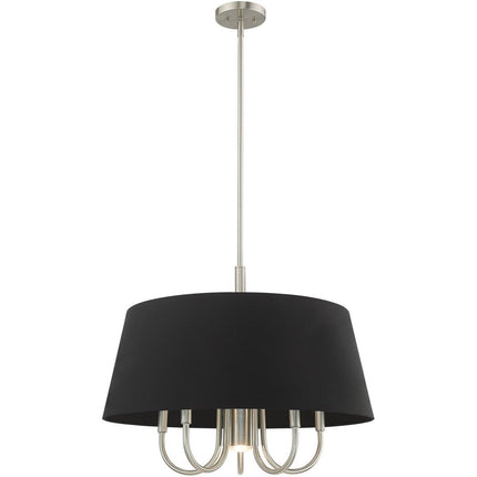 Six Light Dimmable Chandelier With Shades