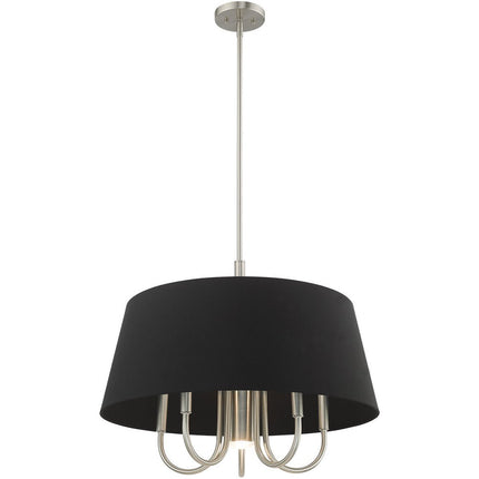 Six Light Dimmable Chandelier With Shades
