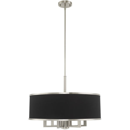 Seven Light Dimmable Chandelier With Shades