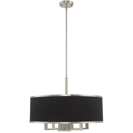 Seven Light Dimmable Chandelier With Shades