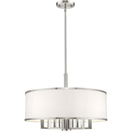 Six Light Dimmable Chandelier With Shades
