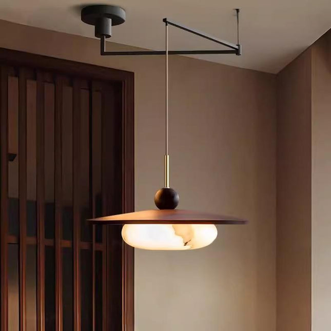 Chinese Style French Style Walnut Pattern Restaurant Chandelier