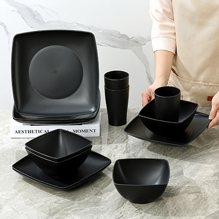 32/16pcs Kitchen Dinnerware Collection, Designed for 8 Or 4 People, Featuring Unbreakable Modern Dishes
