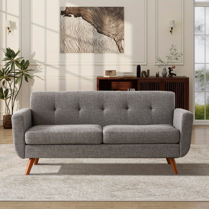 Sofa, Mid Century Modern Style Love Seat Couches for The Living Room, Button Tufted