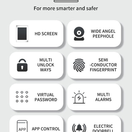 Cat Eye Camera Smart Fingerprint Password Timber Door Lock