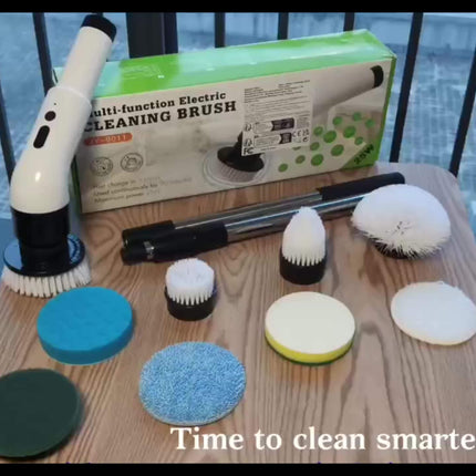 Electric Rotating Cleaning Brush with Display Screen, Featuring 3 Adjustable Speeds,
