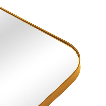 32" Gold Iron Tilting Framed Accent Mirror
