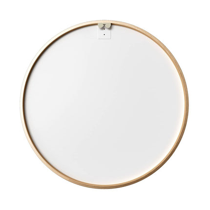 20" Black Metal Round Framed Accent Mirror