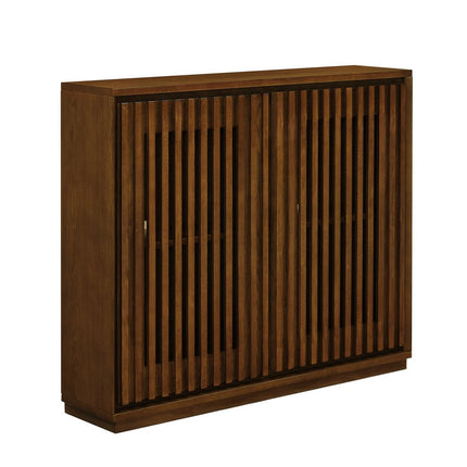 39" Brown Wood Accent Cabinet