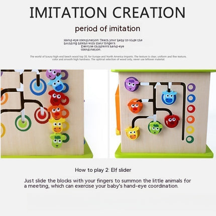 Happy Farm Game Box Bead-stringing Toy Treasure Chest Complex Beaded Baby Large Baby Children Educational Toys