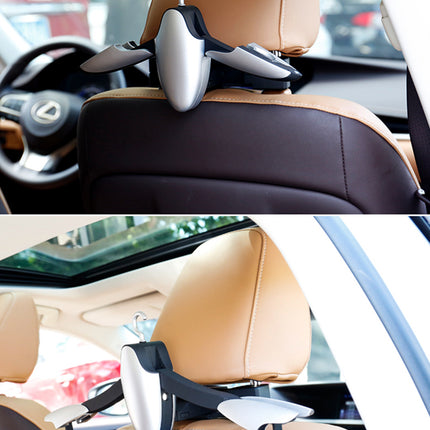 Car mounted coat hanger