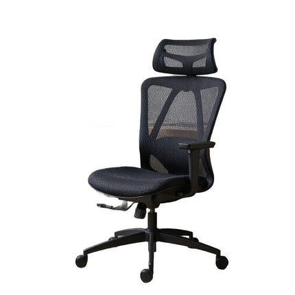 Black Adjustable Height Swivel Rolling Gaming Chair