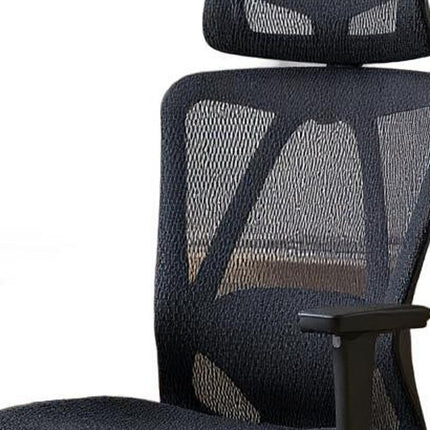 Black Adjustable Height Swivel Rolling Gaming Chair