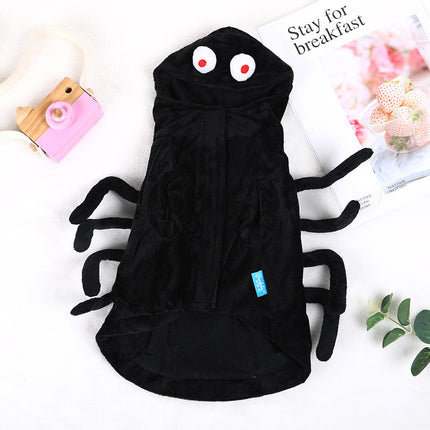 Cat Dog Clothes Halloween Funny Spider Style