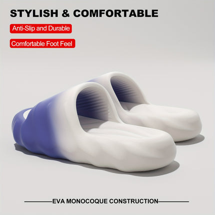 2 pcs set Men'S/Women'S Home Shoes, Indoor Slippers Suitable for Outdoor Use, Thick-Soled Comfortable