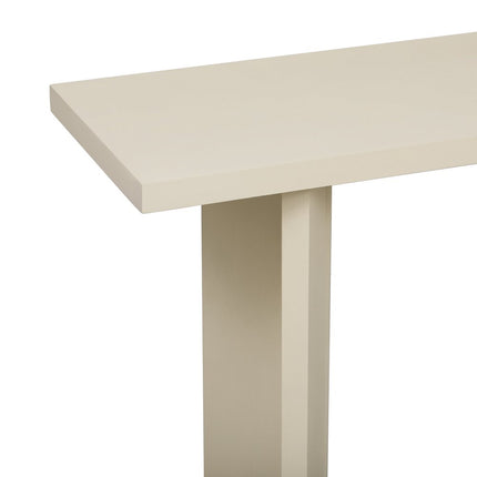 63" Beige Wood Coffee Table