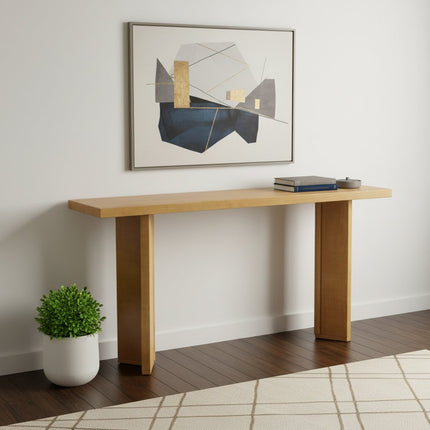 63" Natural Wood Coffee Table