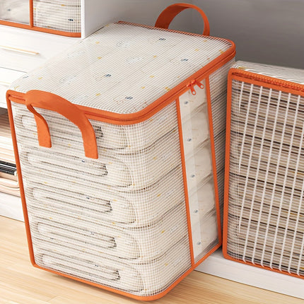 1pc Large Capacity Foldable Clothes & Quilt Storage Organizer,