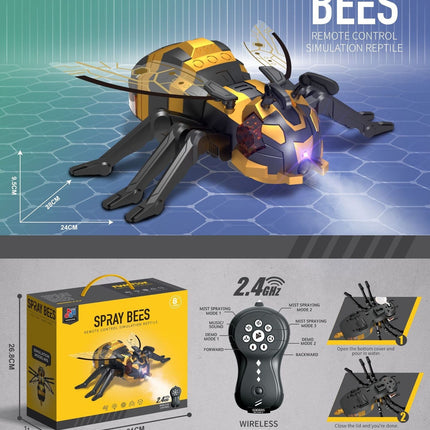 Remote Control Spray Insect Animal Toy