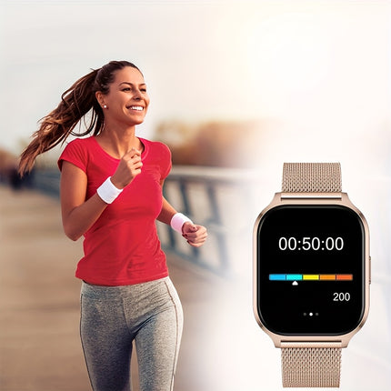 Smart Watch for Men and Women, Text Message Notifications, Remote Camera and Music Control, USB Charging