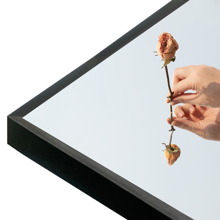 Full Length Mirror Black&Gold Horizontal and Vertical Floor Mirror Standing Hanging or Leaning Wall,