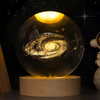 For Galaxy 6cm Ball + 6cm Round Wooden Base Natural Light