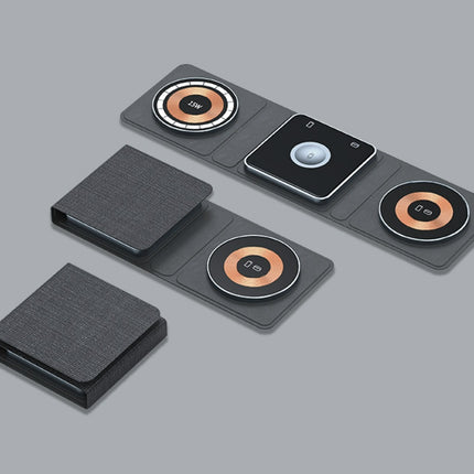 Magsafe Transparent Magnetic Wireless Charger Multifunctional Three-in-one Wireless Charger Electrical Appliances