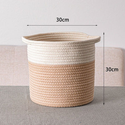 Storage Basket Dirty Clothes Basket Toy Clothes Storage Hand-woven Storage Basket