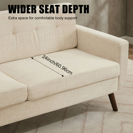 Modern Loveseat, Button Tufted Accent Sofa, Small Couch, A Top Choice for Christmas Gifts for Living Room