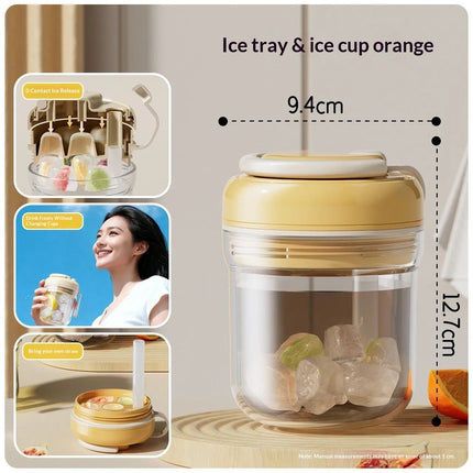 3-in-1 Ice Cube Tray Water Cup Household Breakfast Cup