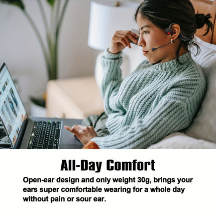 Headphones with Mic, Adjustable Degree, High-Quality Music for Sports, Meetings, and Training