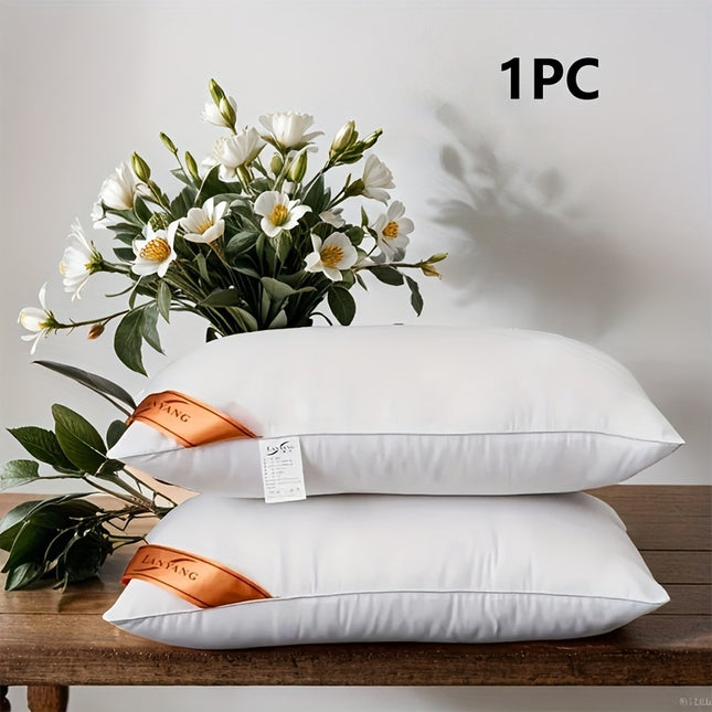 Single New Pure White Premium Rebound High Pillow - 5-Star Hotel Grade High-Quality High Pillow