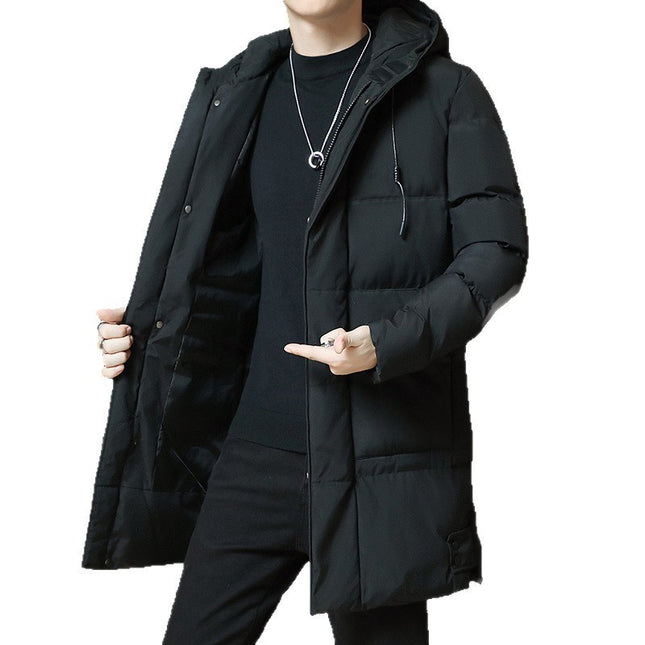 Men's Winter Leisure Warm Hooded Plus Size Men's Cotton Clothing