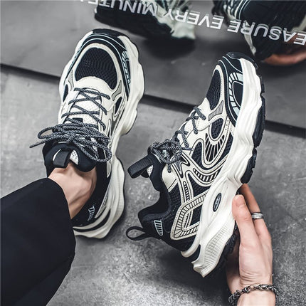 Men's Wide Fit Yeezy-Style Sneakers Lightweight