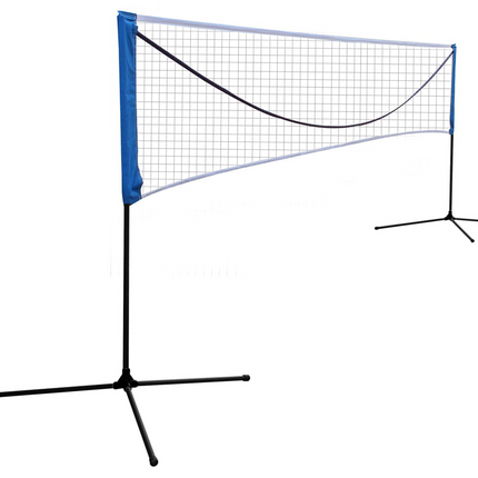 Portable Large Volleyball Badminton Tennis Net with Carrying Bag Stand/Frame 14FT