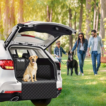 Dog Cargo Liner, Dog Car Seat Cover Pad Anti-Scratch Anti-Slip Cargo Cover for with Bumper Flip Cover Size Suitable for Car Truck Sedan
