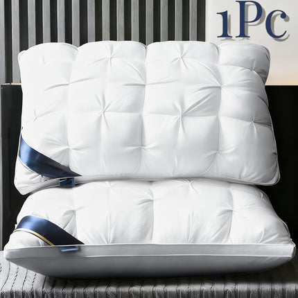 2pcs/1pc Luxury 5-Star Hotel Quality Pillows - 800g Deep Sleep Neck Support