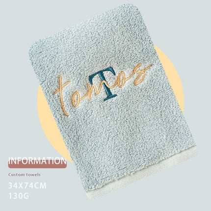 Pure Cotton Soft Towel With Creative Embroidery Name Accompanied By Heartfelt Gift