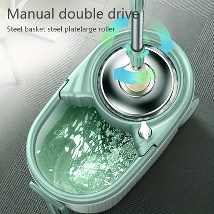 1set, Hands-free Wash Rotating Mop And Bucket Set/ Only 3 Replacement Mop Head Refill, Wet And Dry Use