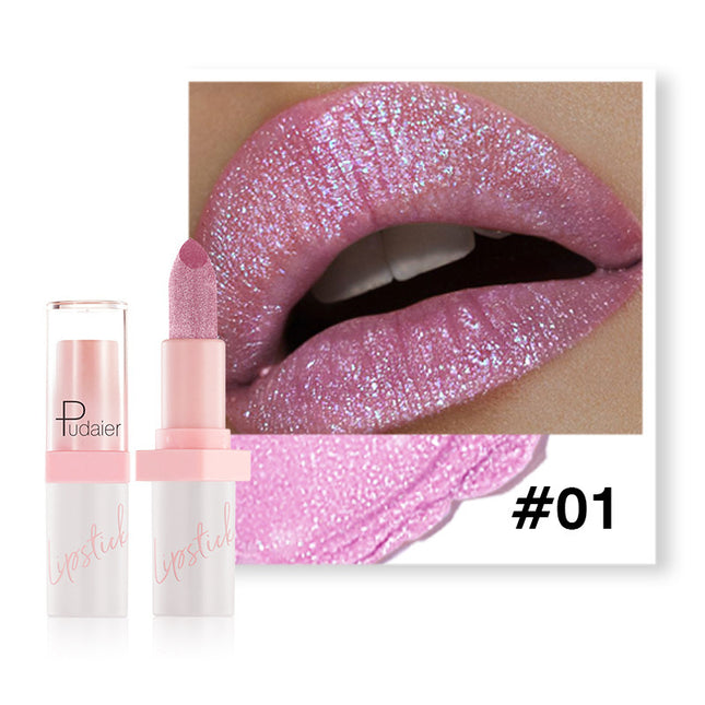 Metal Pearlescent Lipstick Lip Lacquer