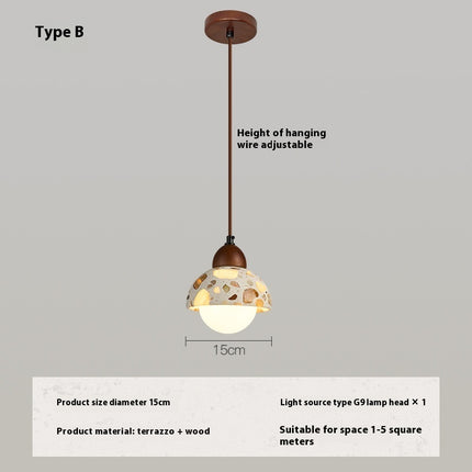 Nordic Style Sunshine Stone Chandelier Japanese Creative