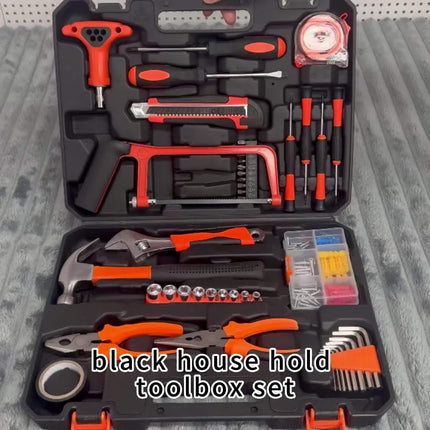 103pcs household tool set, upgraded household repair tool set, with plastic/wrench/pliers