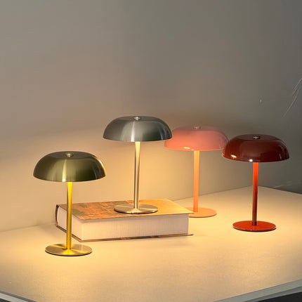 1pc Modern Minimalist Desk Lamp - Cordless Rechargeable Table Lamp with Touch Control
