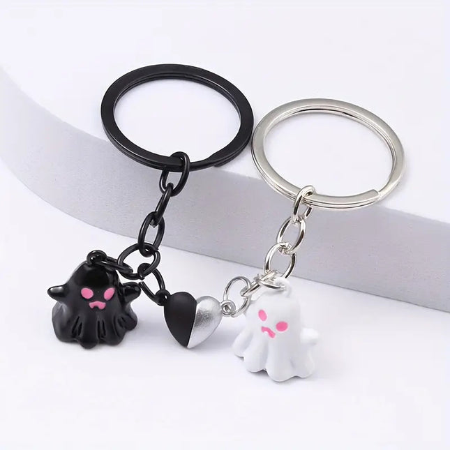 Unique Bag Hanging Halloween Ghost Keychain Cute