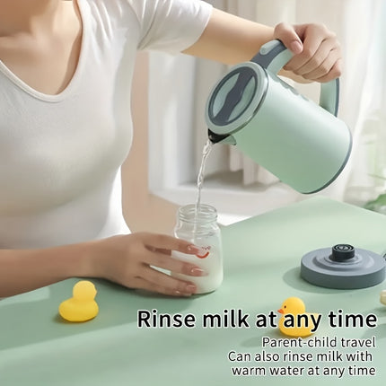 1pc Small Electric Kettle with Detachable Rotating Storage Base, Keeps Power Cord Neat