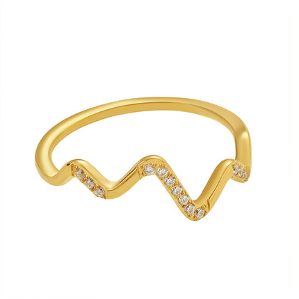Light-luxury Minimalist Zircon-studded Ring For Women