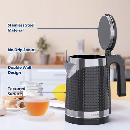 Kettle Stainless Steel Tea Kettle with Auto Shut-Off & Boil Dry Protection,